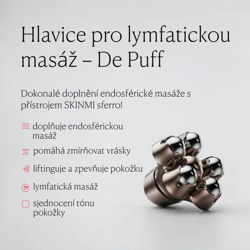 Hlavice pro lymfatickou masáž – De Puff